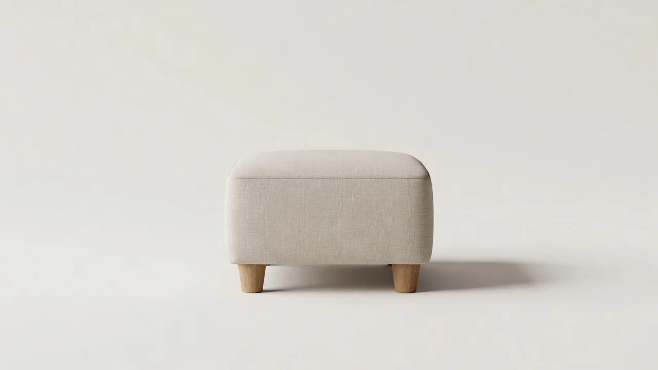 Linen Footstool