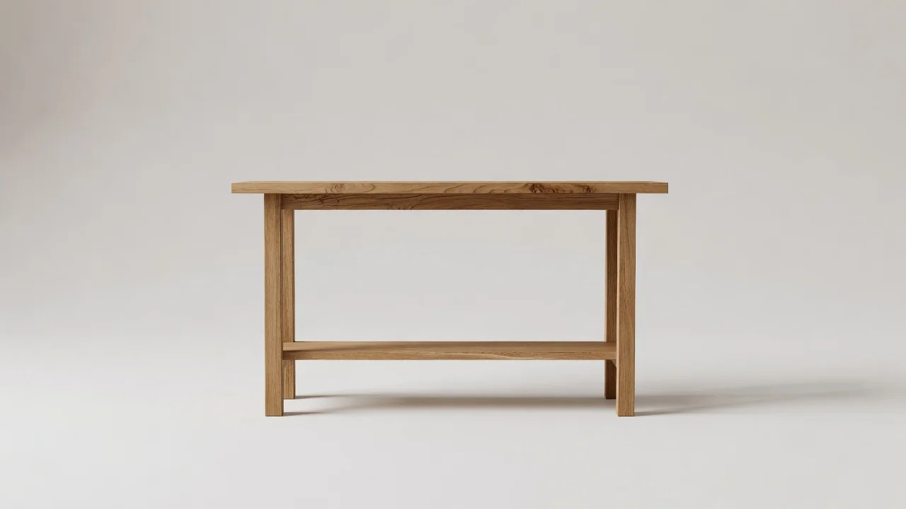 Oak Console Table