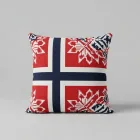 Norwegian Design Throw Pillow